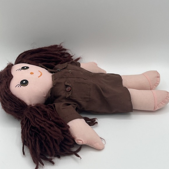 Vintage 90s Girl Guides Canada Brownie Plush Doll Brunette Stuffed Toy READ - Picture 4 of 16